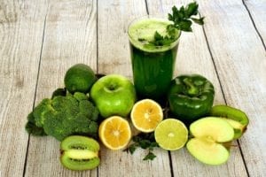 Green and citrus fruits