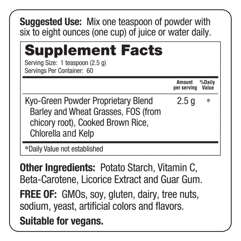 Greens Blend Powdered Drink Mix Strong Immunity Sustained Energy