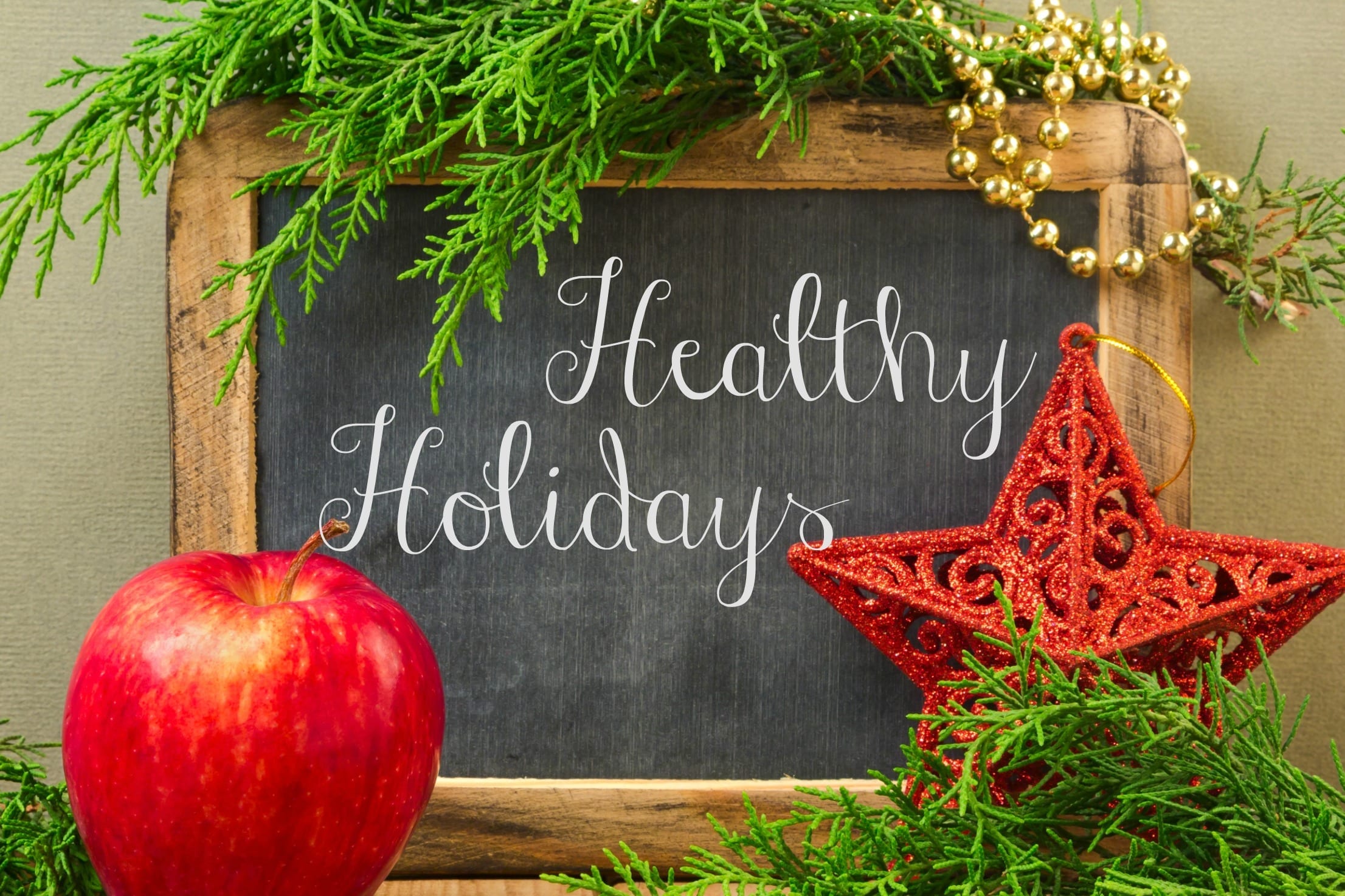 healthy holiday greens apple image